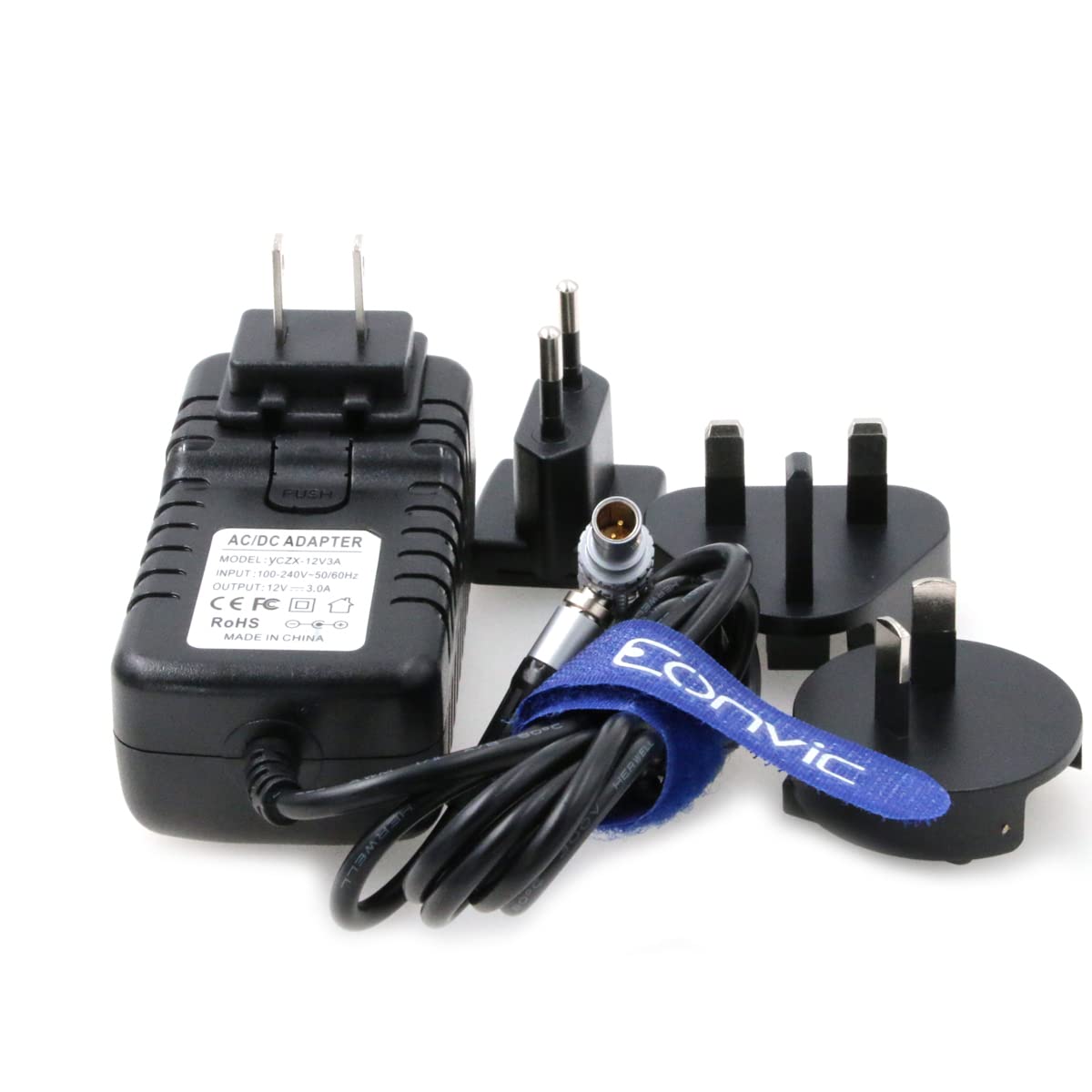 Cable Adaptador de Corriente de 2 Pines a AC Teradek con Conectores de la UE de los Estados Unidos