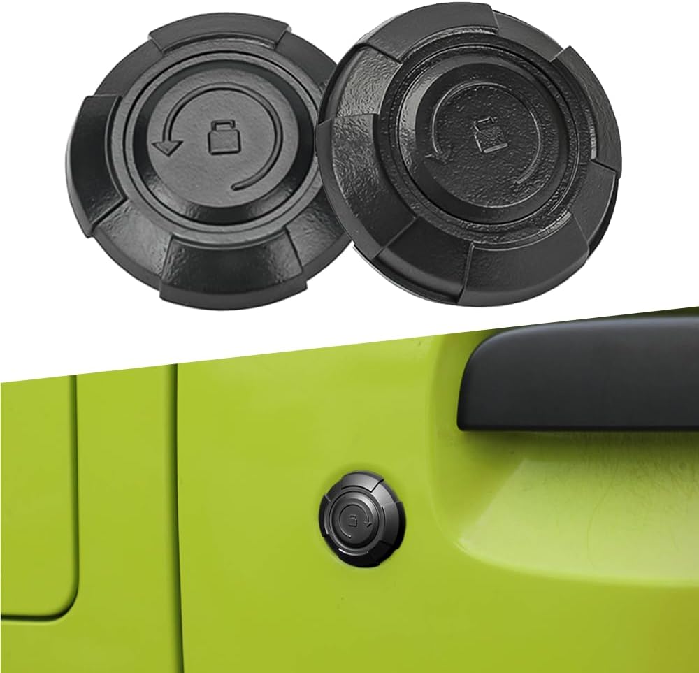 2PCS Keyhole Covers Security Door Lock Key Hole Protection Trim for Suzuki Jimny 2019 2020 2021 2022 2023 2024 2025 Exterior Accessories (B)