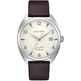 bulova automatic 21 jewels self winding watch 0 Bulova Herrenuhr Automatik Fly Me to The Moon Braun/Stahl 96B347