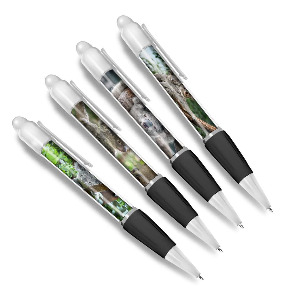 DV DESIGN Set of 4 Koala Bear White Ballpoint Pens