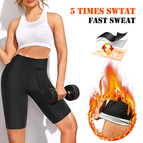 image for Cimkiz Women Sauna Sweat Heater Body Pants for Slimming Workout Fitnes