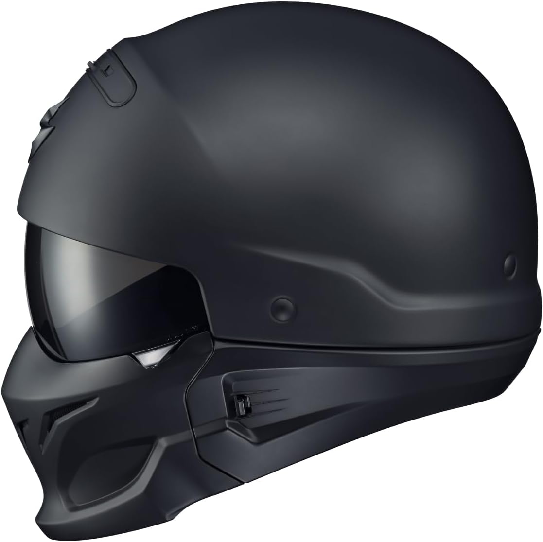 Covert Open Face Half Shell 3/4 Mode Motorcycle Helmet Interchangeable Mouth Cover DOT Approved Adult Unisex