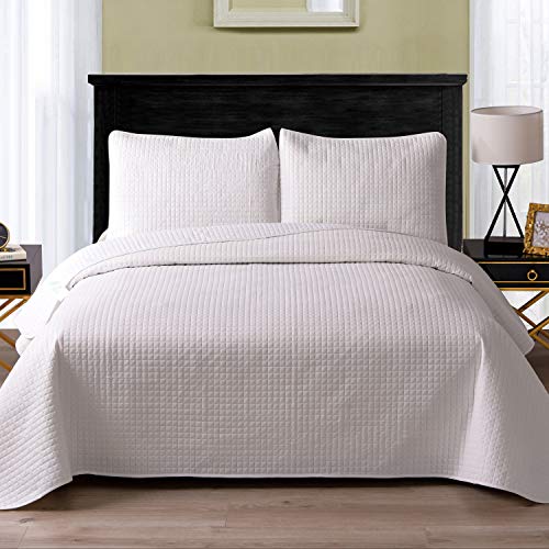 Exclusivo Mezcla Ultrasonic Reversible 3-Piece Full/Queen Size Quilt Set with Pillow Shams, Lightweight