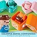 Learning Toy for Toddlers 1 2 3 Years Old, Counting, Matching & Sorting Montessori Learning Farm Train Including 9 Farm Animals and 1 Farmer, Easter Christmas Birthday Gift for Baby Boys Girls