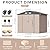 Outdoor Metal Sheds 6x8, Outdoor Storage Shed Metal Garden Tool Shed for Backyard, Utility Sheds Buildings with Air Vent