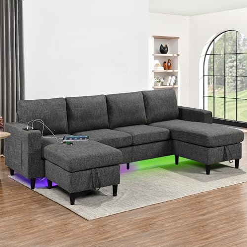 Sectional Couches for Living Room, 6 Seat Sectional Sofa Couch