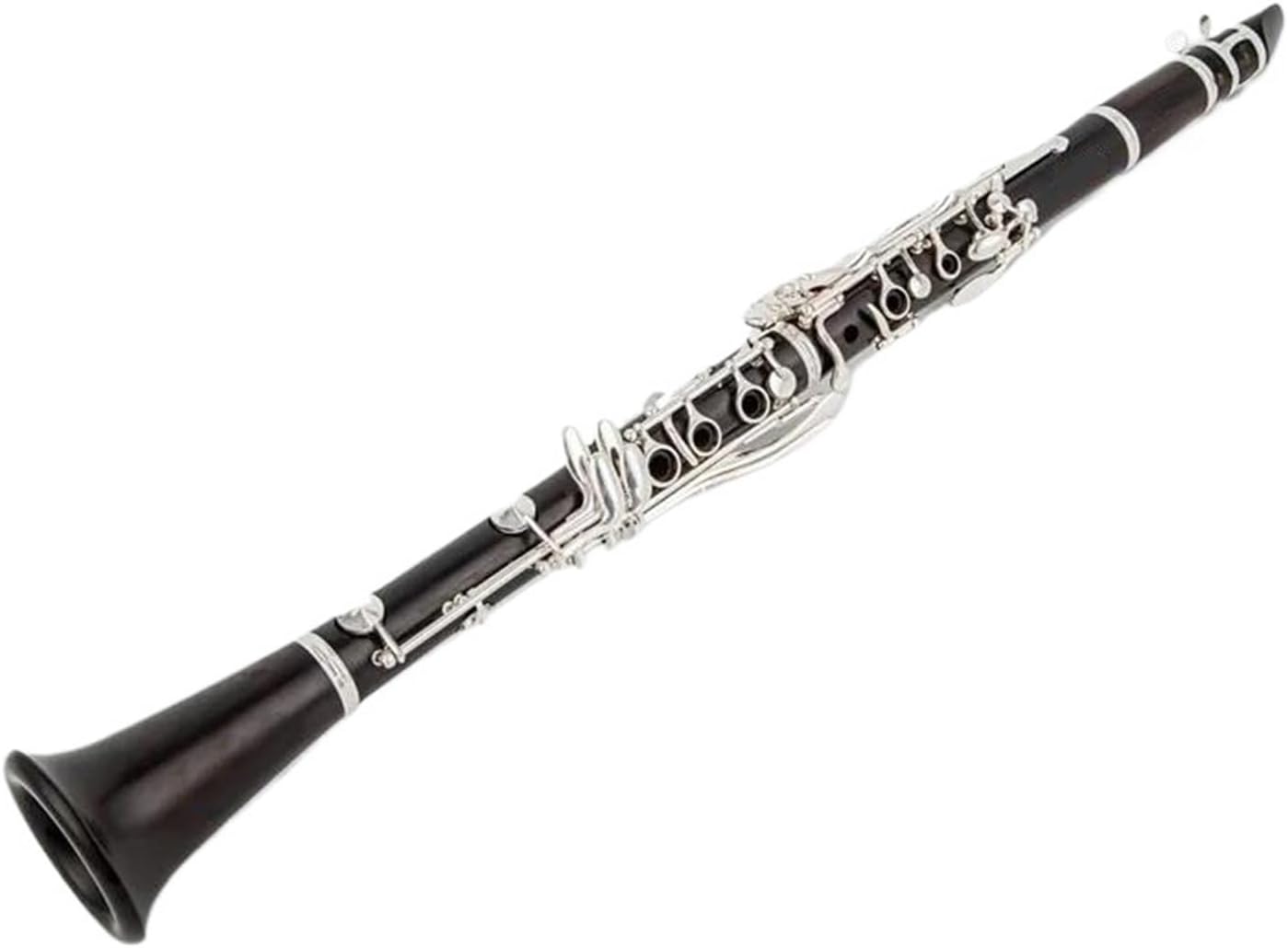 Clarinet Musical Instruments Professional B Flat Ebony Clarinet With Silver Keys And Box
