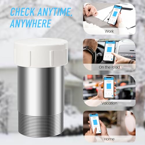 Smart Oil Gauge, Zuomeng Wi-Fi Heating Oil Tank Gauge with Exclusive Detection Technology, Designed for 138 220 240 275 330 500 Gallon Tank (Vertical or Horizontal), Effortless Remote Monitoring