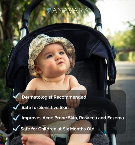 Amavara Tinted Mineral Sunscreen Spf 50, Physical Zinc Based Sunblock, Vegan Waterproof Sun-Shield, Broad Spectrum Reef Safe Suntan Lotion For Sensitive Skin Face & Body, 1.65 Ounces (1-Pack) #TOP5