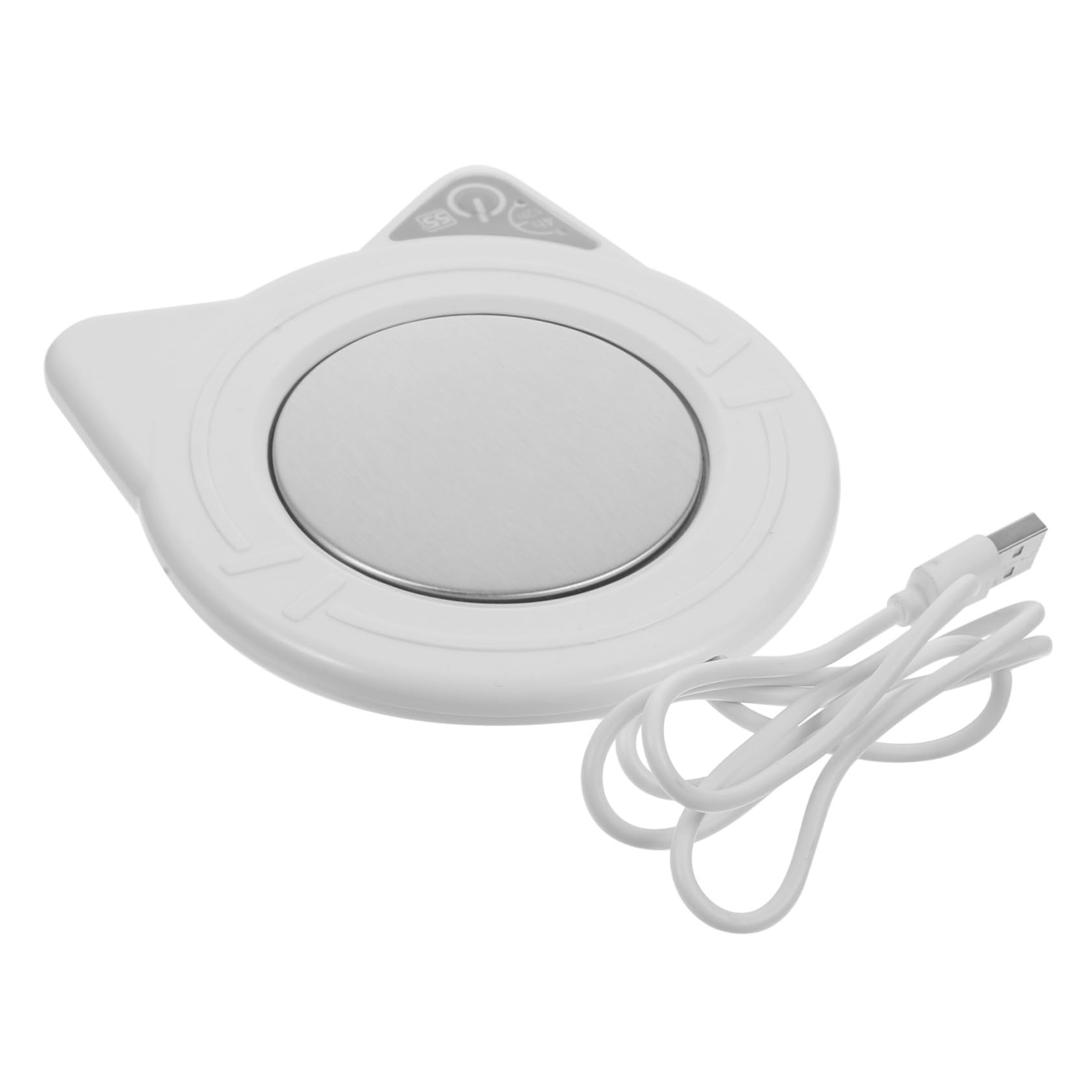 CIYODO 55? Thermostatic Electric Mug Warmer Auto Heat Coaster for Coffee Tea Mug Warmer Set White Cup Warmer