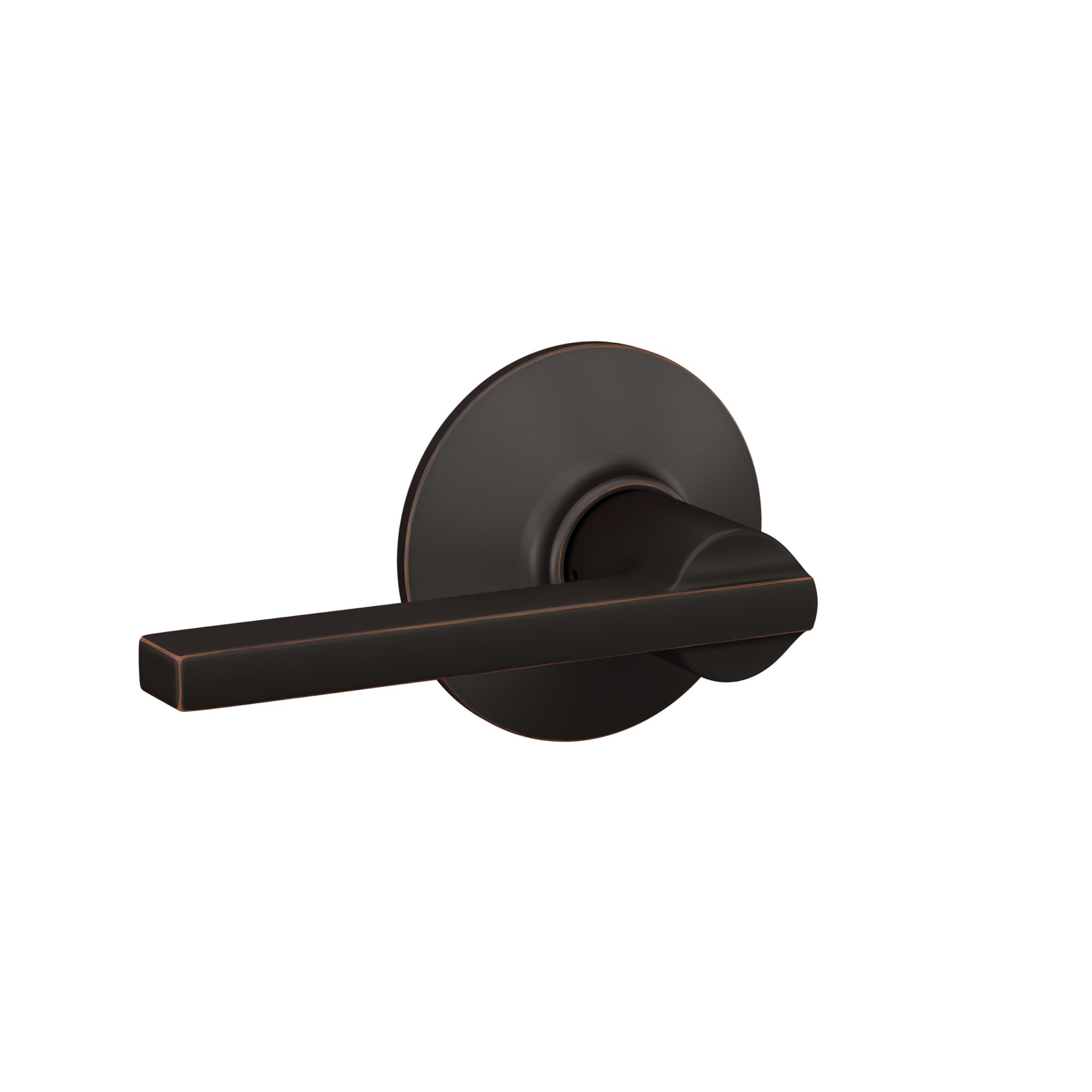 Schlage F10 LAT 716 Latitude Passage Lever, Aged Bronze - Image 2