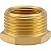 Price comparison product image GARDENA Brass Reducer: Brass connecting Piece to The Pipe Connection with a quick coupling, 26.5 mm (3/4 ") - AG / 21 mm (1/2") - IG (7270-20)