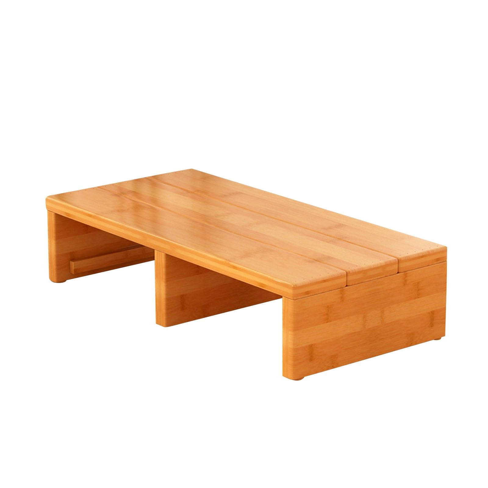 Portable Wooden Step Stool - Heavy-Duty Foot Rest, Ideal for Bedroom, Bathroom, Kitchen, Office Use, Sturdy Design with Enhanced Load Capacity