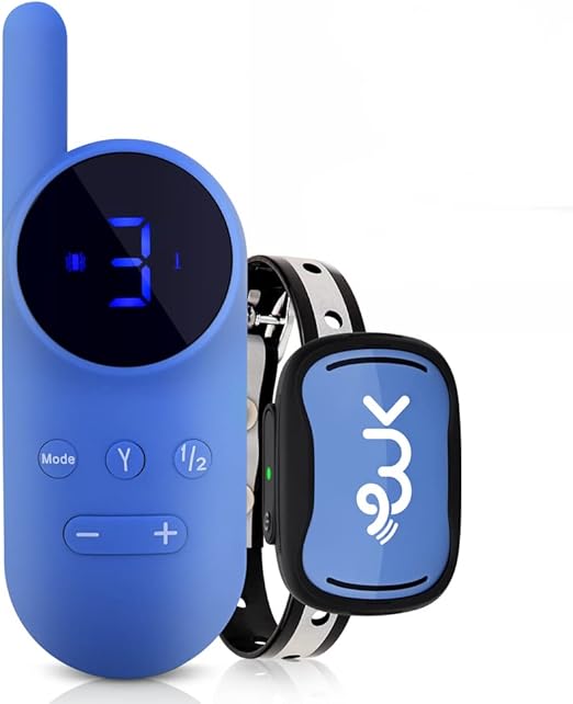 No Shock Dog Collar for Small Dogs - Vibration & Sound Only - A Vibrating Collar Without Prongs - Fits Small Dogs Between 5-15 pounds (Blue)