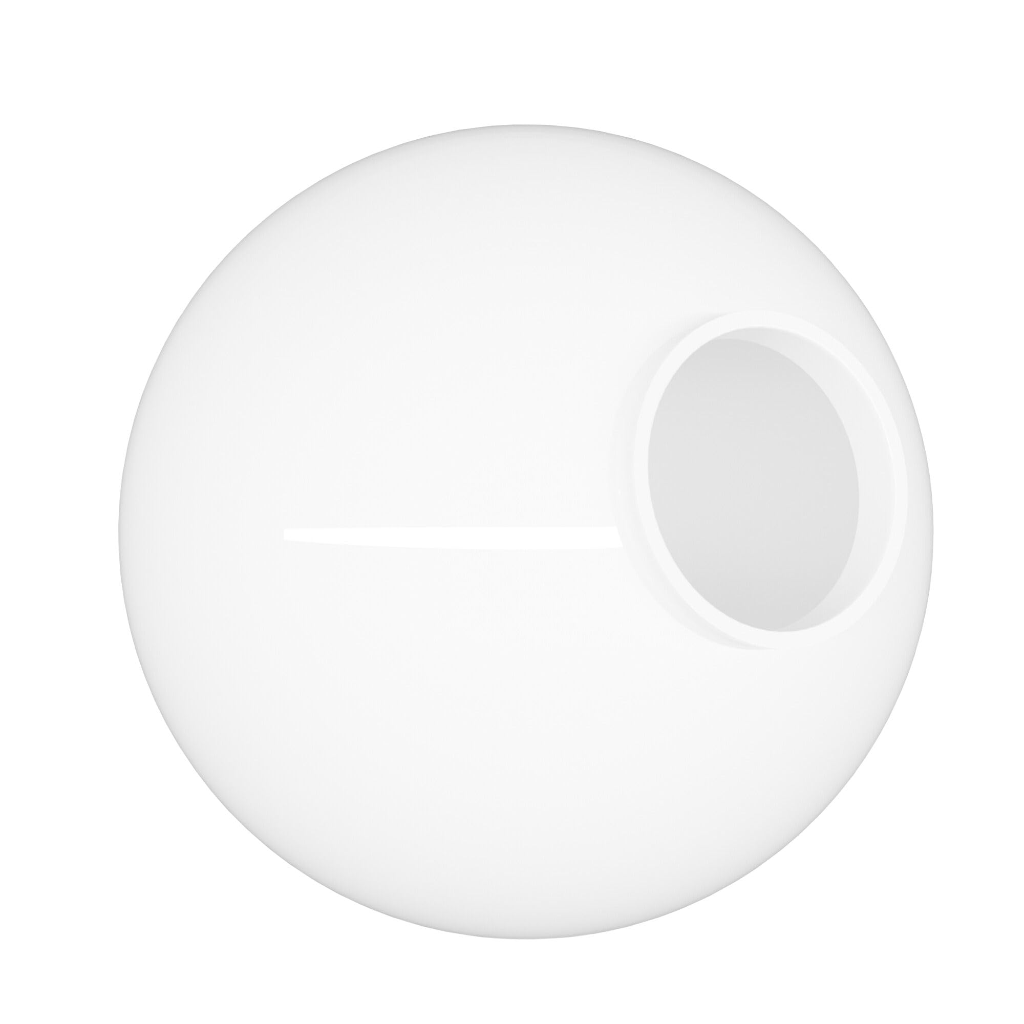 KASTLITE 12" Acrylic Lamp Post Globe | Street Light Replacement Light Cover | Smooth Finish | Manufactured in USA | White Globe with 3.91" Fitter Neck