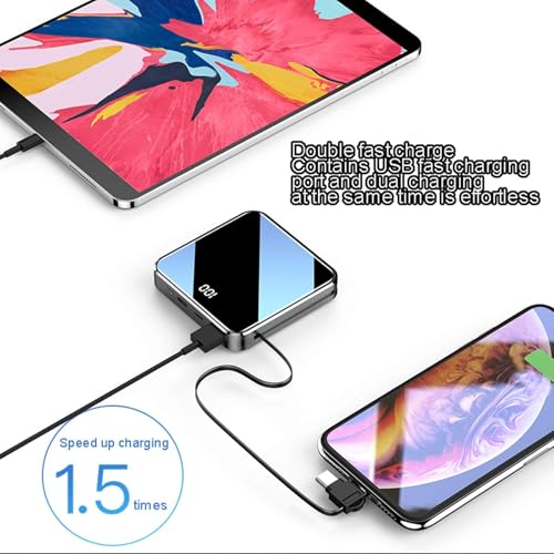 Batterie externe 20000 mAh charge rapide double port LCD pour smartphone