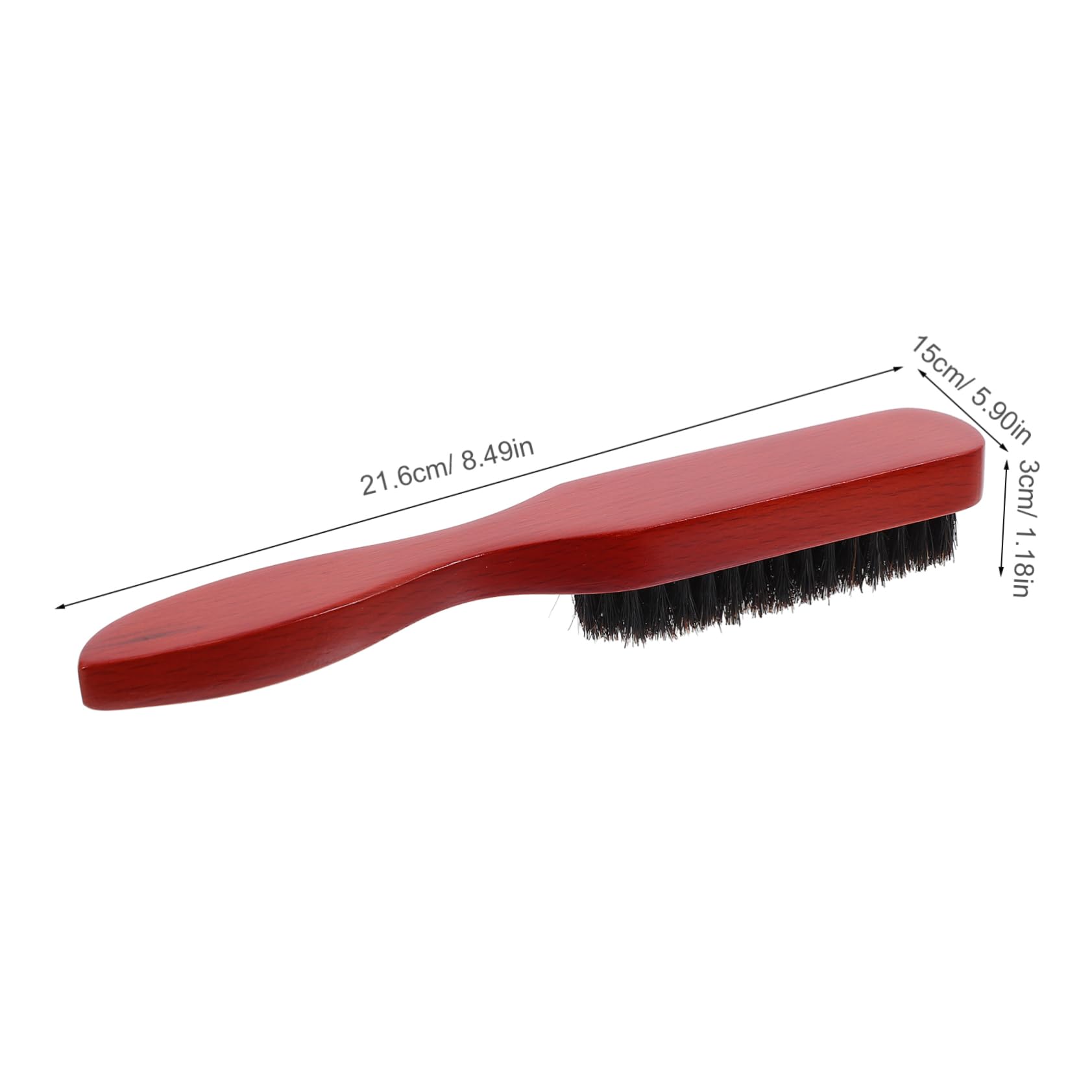 IWOWHERO Beard Grooming Essentials 3pc Brush Comb Trimmer Set Compact Storage Bag for Men