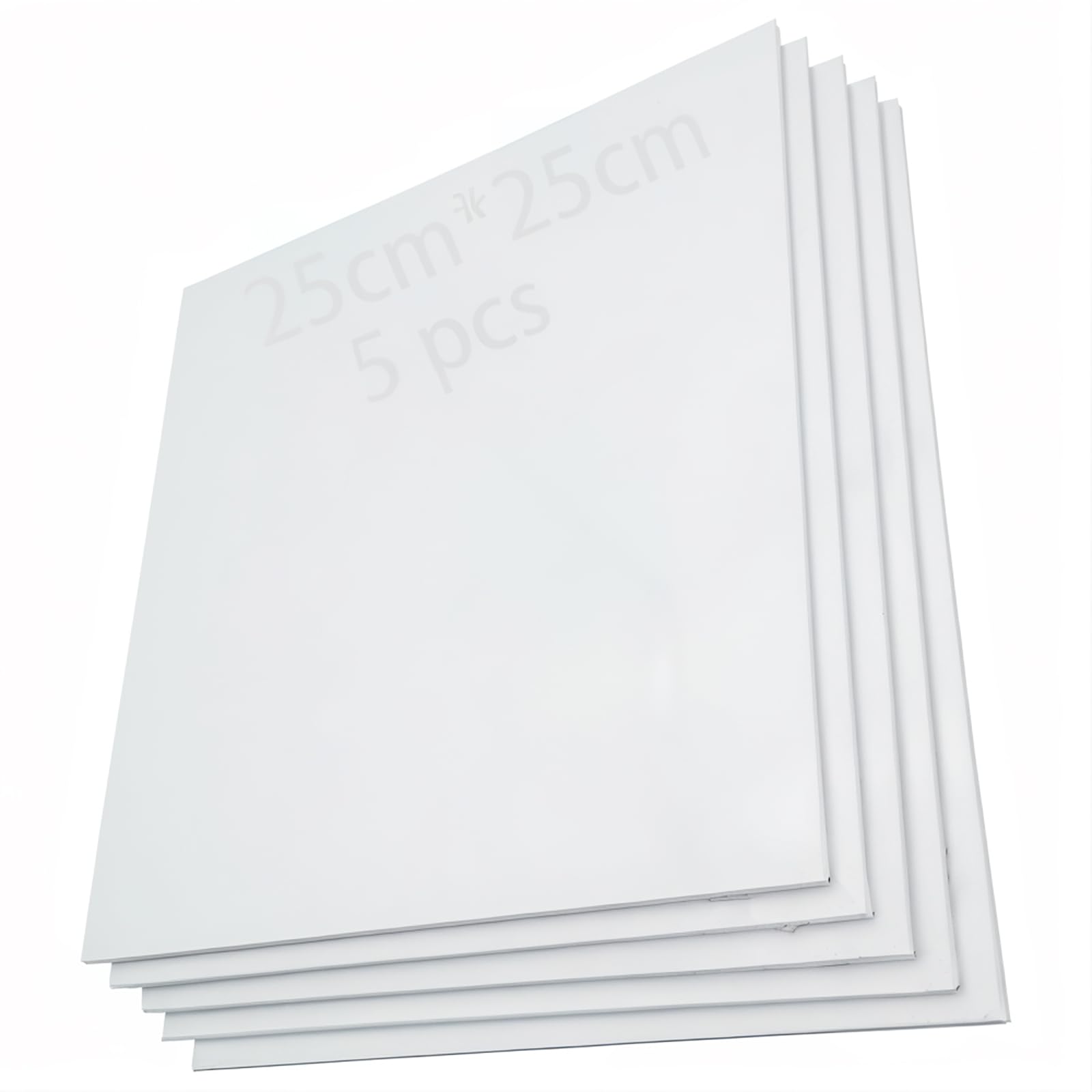 Amazon.co.jp: キャンバス 25 x 25cm, CESFONJER 5個 キャンバスボード