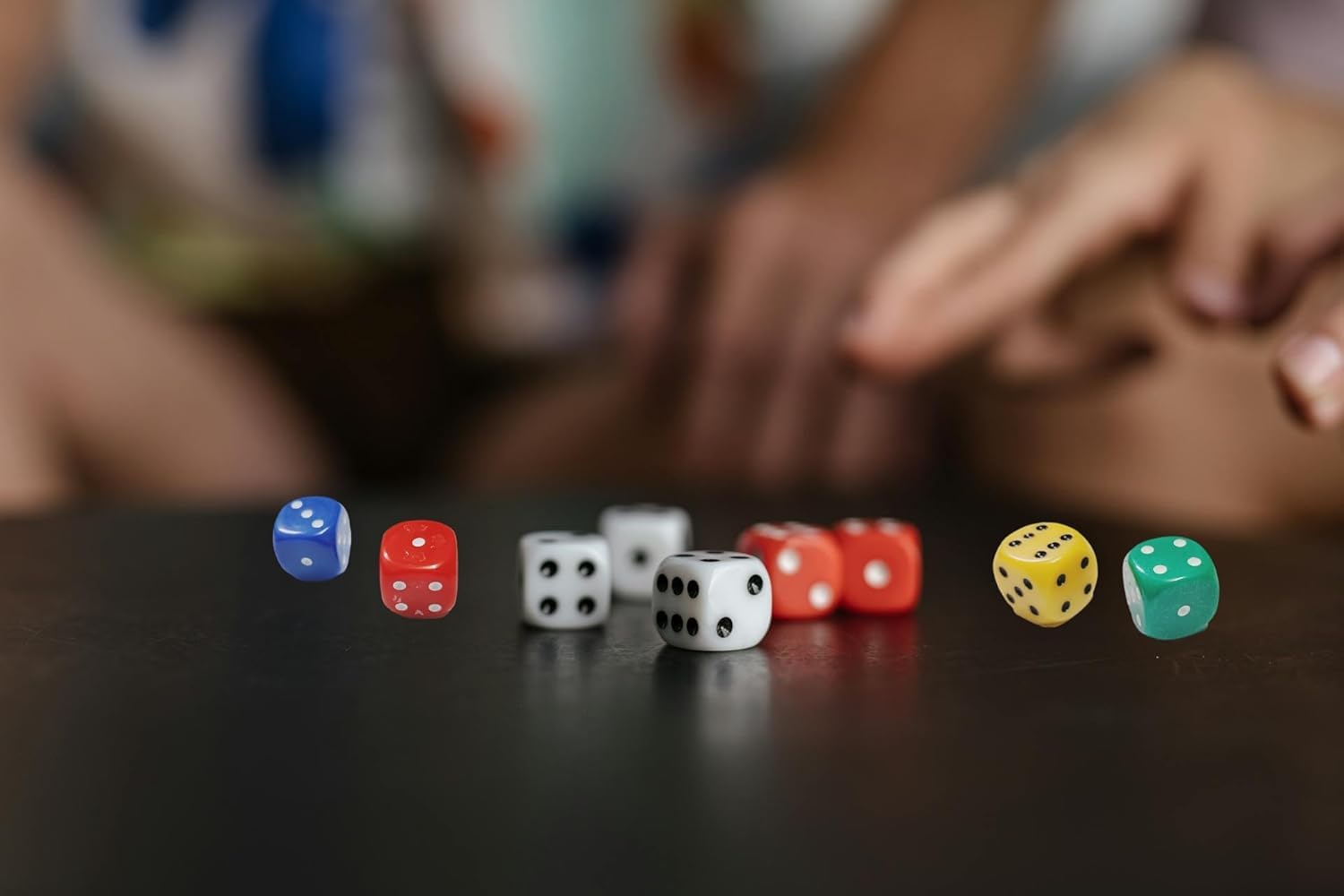 Big Jumbo Large Dice Cube Set Box for Table Games Ludo Snake and Ladder for Kids Party Puzzles Cards Couples Multicolour Colour Black Dot Number White Yellow Red Green Blue Color (5) 3