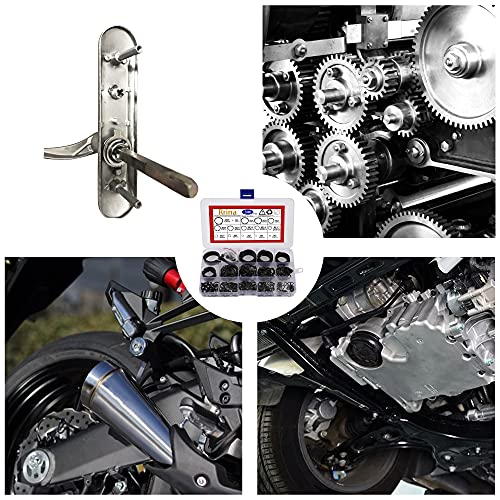 Rrina 340Pcs Snap Ring Shop Assortment Alloy Steel External Circlip Snap Retaining Clip Rings Set, Size: 4Mm To 28Mm #TOP4