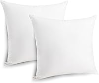 Vista 1 de CRAFTSWORTH Juego de 2 rellenos de almohada de 20 x 20 pulgadas, inserto para fundas de almohada, rellenos de almohada, almohadas de cama y sofá