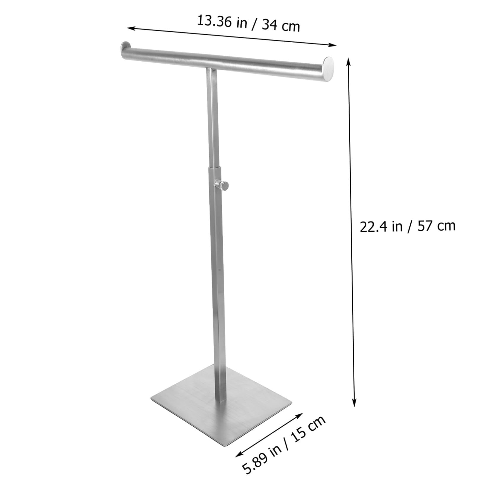Expositor Ajustable para Colgar Bolsos de Mano de Acero Inoxidable, Perchero Metálico Multifuncional para Organización en Armarios, Adecuado para Tienda y Uso Doméstico, Soporte