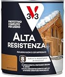V33 Protettivo Completo per Legno a Solvente Alta Resistenza Noce Chiaro 2,5L