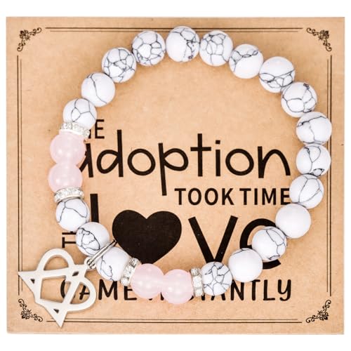 Kivosliviz Adoption Bracelet for Celebration Mom Adoptive Family Women Day Symbol Ornament Gifts Foster Mom Jewelry