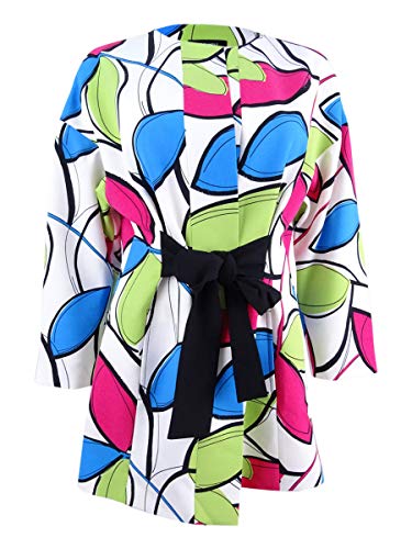 Veste wrap imprimée Nine West pour femme au style cache-cœur élégant