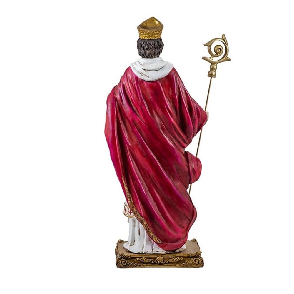 San Cipriano figura 30 cm. patrón de los magos y hechiceros resina peana