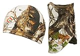 ScentLok Lightweight Camo Beanie & Gaiter Combo - Whitetail Hunting Gear (Vertigo Grey)