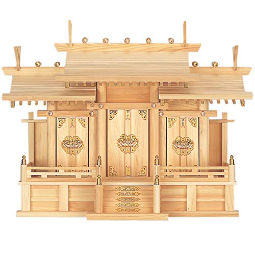 Amazon｜神棚の匠 神棚 屋根違い 三社造り 大 □サイズ 高さ54cm×幅 