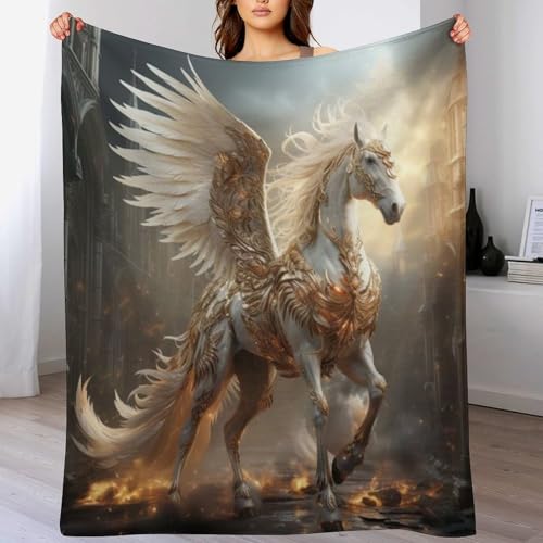 Manta cálida de franela Pegasus para sofá 130x150 cm 2