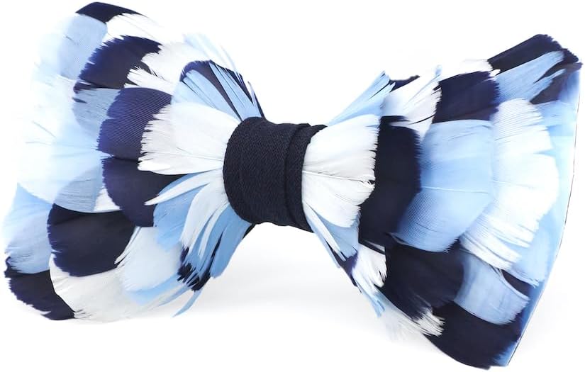 Brackish Iconic Goose Feather Bow Tie - Navy and White Checkerboard - the Summerall