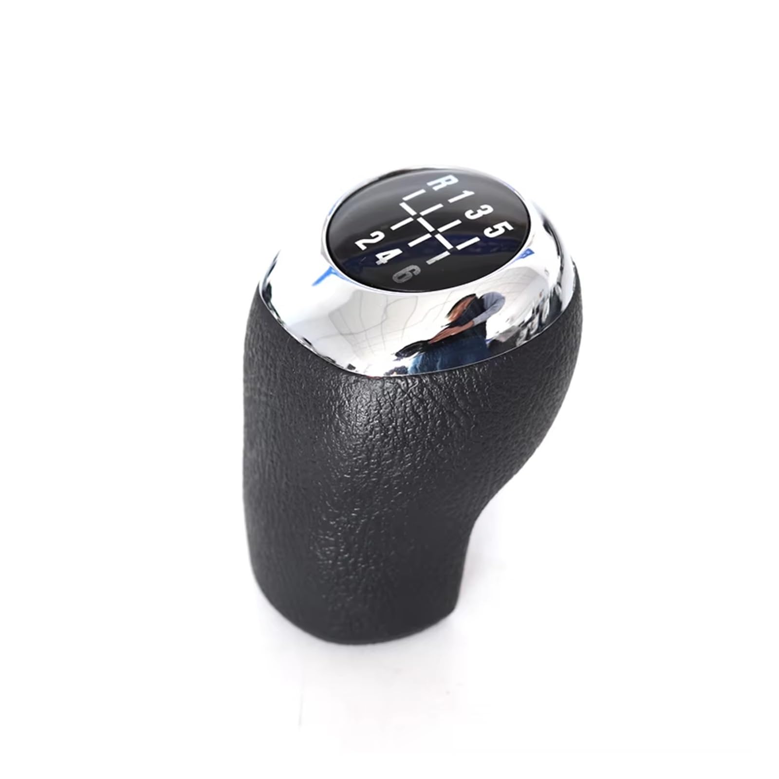 Qwqaab 6 Speed Manual Gear Knob For Hyundai For Elantra Gt For Accent For Solaris For Avante Md For I30 Matte Silver Black Manual Gear Shift Knob 5/6 Speed(6 Speed)