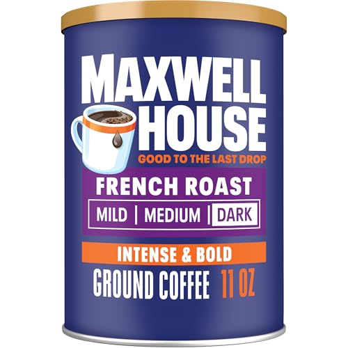 Image of Maxwell House French Blend Ground Coffee, Bold Roast, 11 Ounce Canister