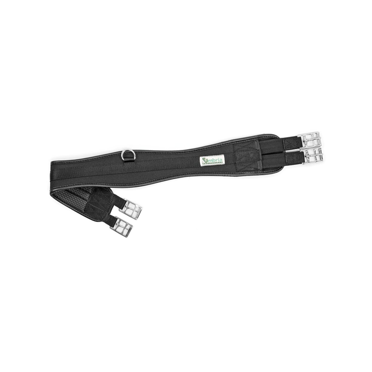 Umbria Equitazione Sottopancia Inglese in Neoprene con Elastico 125 cm, Nero
