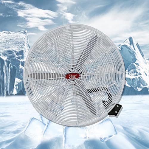 Ventilador industrial de montaje en pared, circulador de aire de metal, ventilador resistente para tiendas, garajes y estaciones de trabajo de almacén