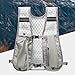 KiBcsLic Outdoor Vest Pack Backpack with 0.5 L Water Bottle Daypack Nylon for Mountaineering, Light Gray