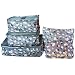 M-jump 6 Set Travel Storage Bags Multi-functional Clothing Sorting Packages,Travel Packing Pouches, Luggage Organizer Pouch (Blue daisy)