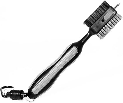 Golf Club Cleaning Brush Maintenance Tool with Groove Spike Accessories, Grit