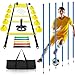 Soccer Agility Training Poles Equipment |Adjustable Soccer Equipment for Training Includes 6 Flexible Agility Poles, 20FTAgility Ladder,10 Football Cones for Speed Outdoor Training Athletes & Kids