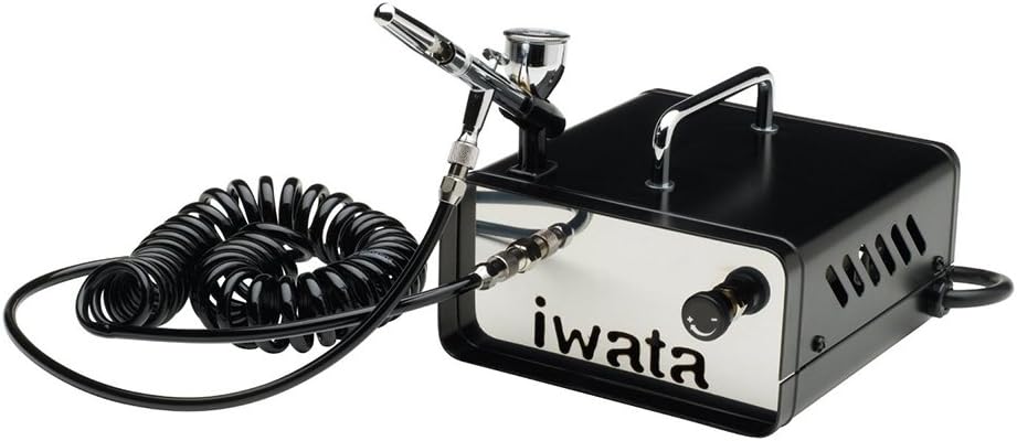 Iwata Beginner Airbrush Neo Cn Gravity Set,Silver