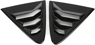 Pop Compatible for Toyota Corolla Altis Sedan Accessories 2019 2020 2021 2022 Rear Side Vent Quarter Window Louver Cover Sticker(Carbon Paint)