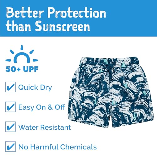 Image of JAN & JUL UV Swim Shorts and Long Sleeve UV Shirt for Toddlers