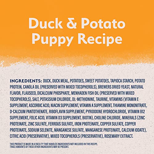 Natural Balance Limited Ingredient Reserve Grain Free Duck & Potato Recipe | Puppy Formula Dry Dog Food | 22-Lb. Bag #TOP3