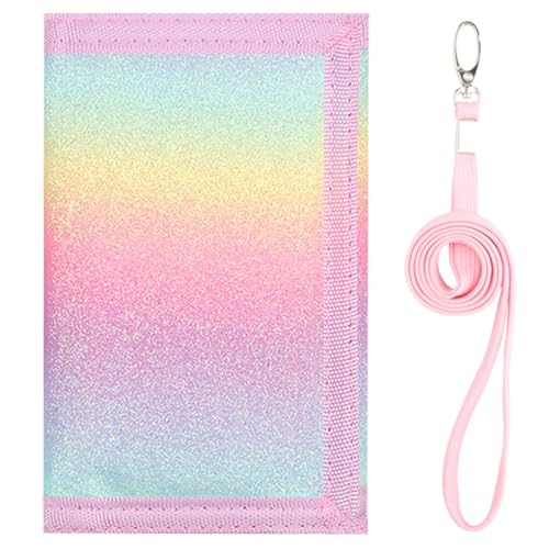 Image of Kids Wallets for Girls & Boys - Rainbow, Toddler & Teen, RFID Nylon /Canvas with Coin Pocket