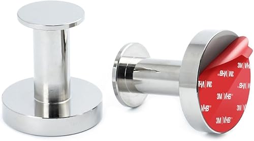 Miniatura 1 de Ganchos de pared adhesivos fuertes, para pegar en el baño, cocina, gancho para toallas, juego de 2 ganchos de metal negro, soporte para toallas