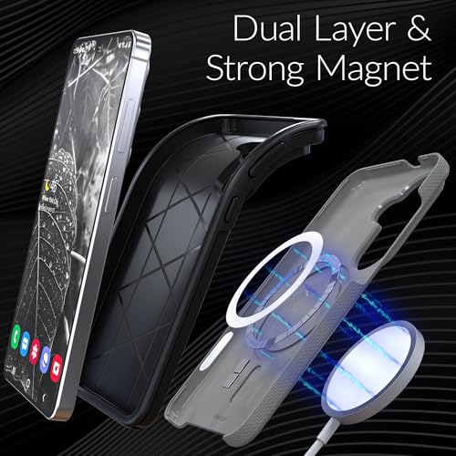 Image of Crave for Samsung Galaxy S26 Case, Compatible with MagSafe Shockproof Protection Dual Layer Case for Samsung Galaxy S26 (6.3 inch) - Slate