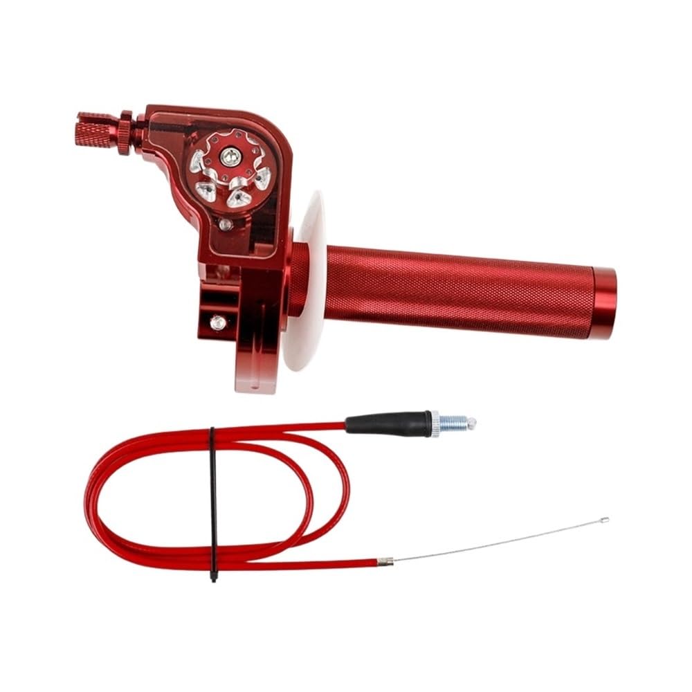 Fundas puños Manillar Motocicleta Acelerador De Aluminio Universal Giro Rápido M10 * 1,5, Empuñaduras Twister, Manillares Gas 22mm, Giratorio para Motocicleta